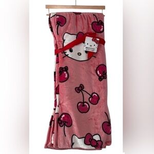 Hello Kitty Cherry Pink Kids throw Blanket